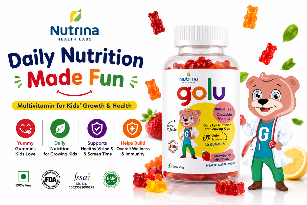 Golu Multivitamin Gummies for Kids | Daily Nutrition Support | 30 Gummies