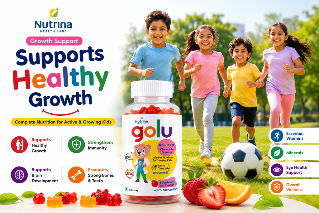 Golu Multivitamin Gummies for Kids | Daily Nutrition Support | 30 Gummies